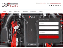 Tablet Screenshot of pgautomotive.com
